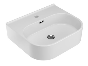 SYNTHESIS ECO - Wall-mounted oval ceramic washbasin _ Olympia Ceramica